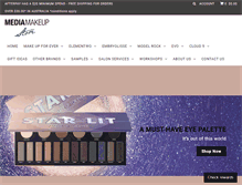 Tablet Screenshot of mediamakeupstore.com